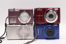 Lot of 4 Digital Point and Shoot Cameras FOR PARTS OR REPAIR 6419,NA,3240,4604S
