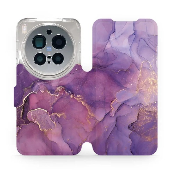 HandyhüLle Mit Klappe FüR Vivo X300 Pro Mobiwear Case Flip Cover Etui Violett-image