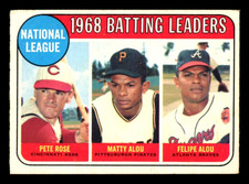 1969 Topps OPC O-Pee-Chee Baseball #2 Pete Rose Felipe Matty Alou Leaders EX