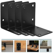 4 Pcs Furniture Corner Connectors Stainless Steel Right-angle Bracket
