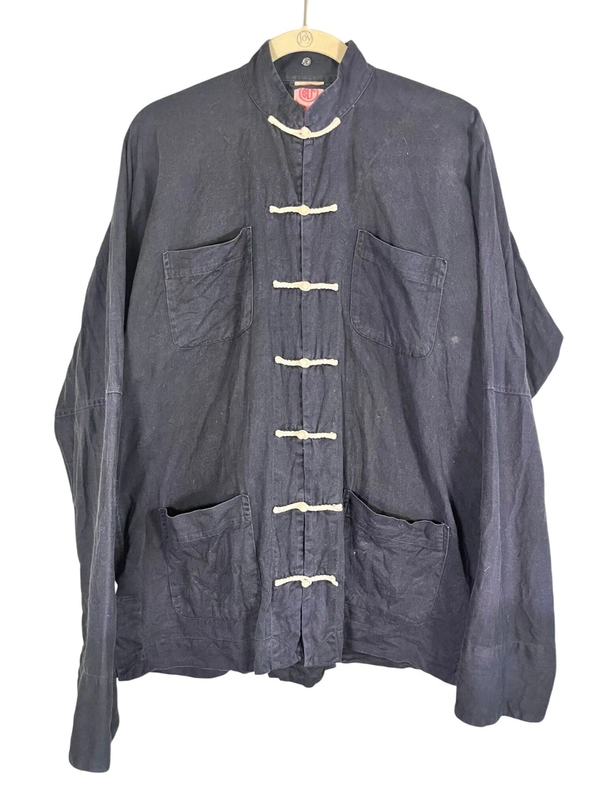 Vintage Tang Suit Jacket Black L Retro Kung Fu Chore Utility Neutral Classic