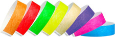 800 Tyvek Wristbands for Events, 8-Color Variety Pack   Tamper-Proof Design Pre