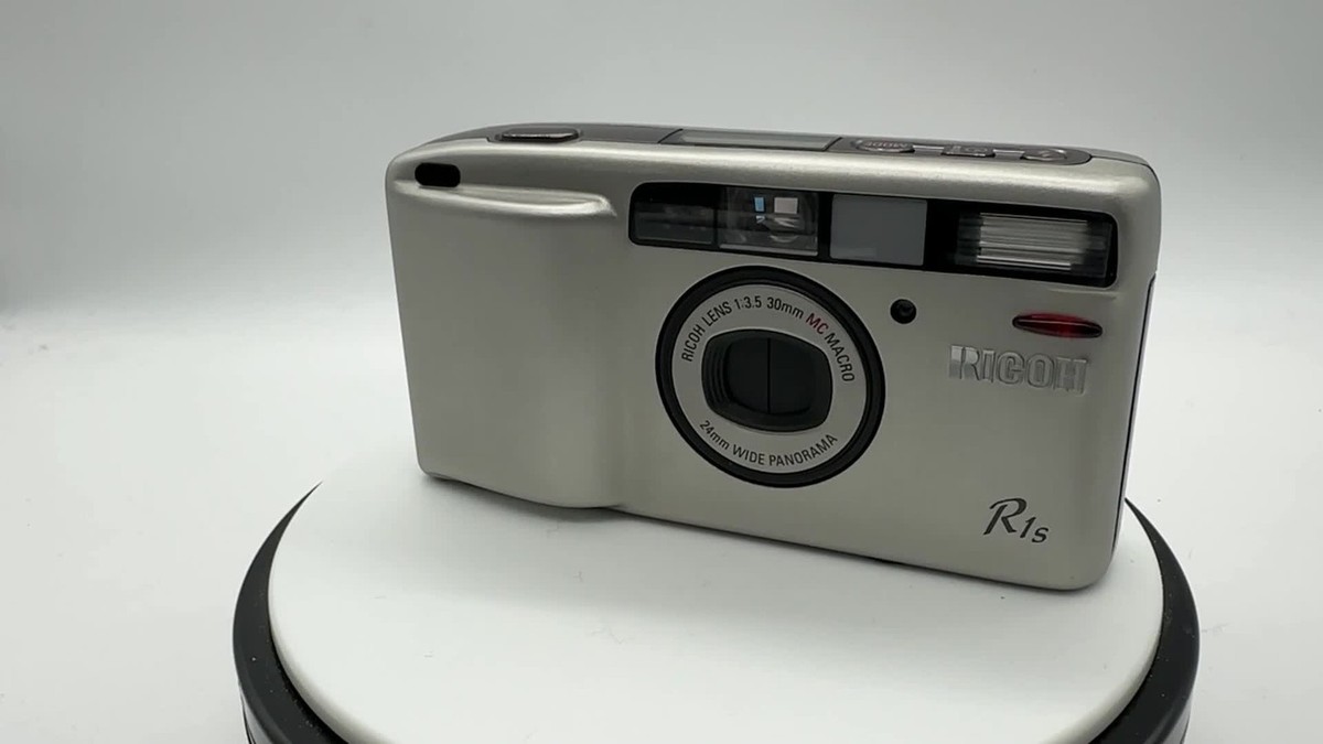 Video [Top Mint] Ricoh R1s Silver Point & Shoot 35mm Film