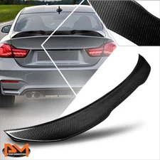 For 15-20 BMW M4 F82 F83 Coupe Real Carbon Fiber PSM-Style Rear Trunk Spoiler