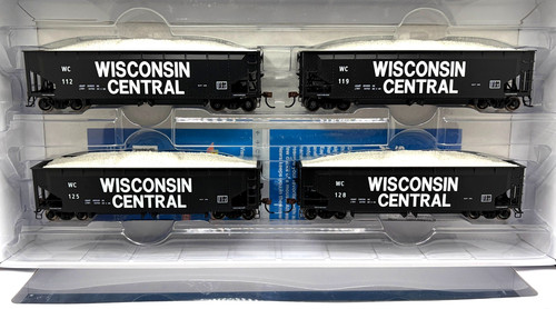 HO ATHEARN 7078 40' TOLVA DE LASTRE OFFSET PAQUETE DE 4 WISCONSIN CENTRAL WC | Condition: New