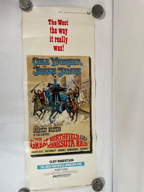 The Great Northfield Minnesota Raid Movie Poster 1972 Western Cliff Robertson