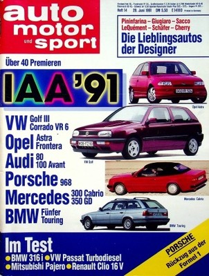5) Auto Motor und Sport 14/1991 - 25 Jahre Alfa Romeo S - Jaguar XJR 15 mit 450
