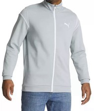 PUMA Men's Track Jacket  E51 Adult Men Size Medium Color Light Gray New w/Tags