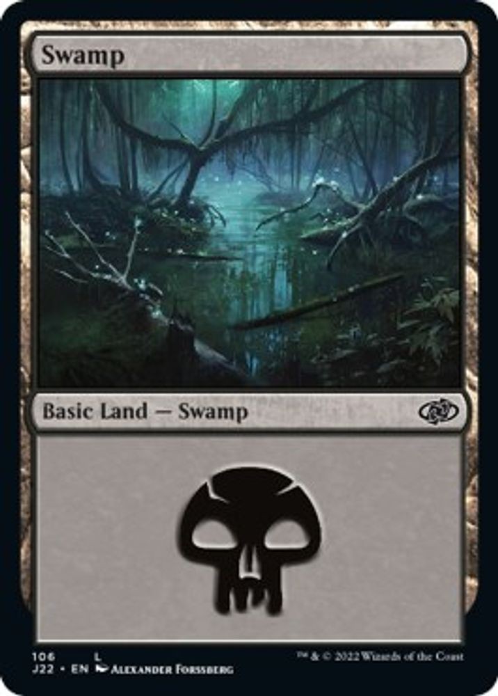 MTG J22 L Swamp #106 NM PLAYSET 4x