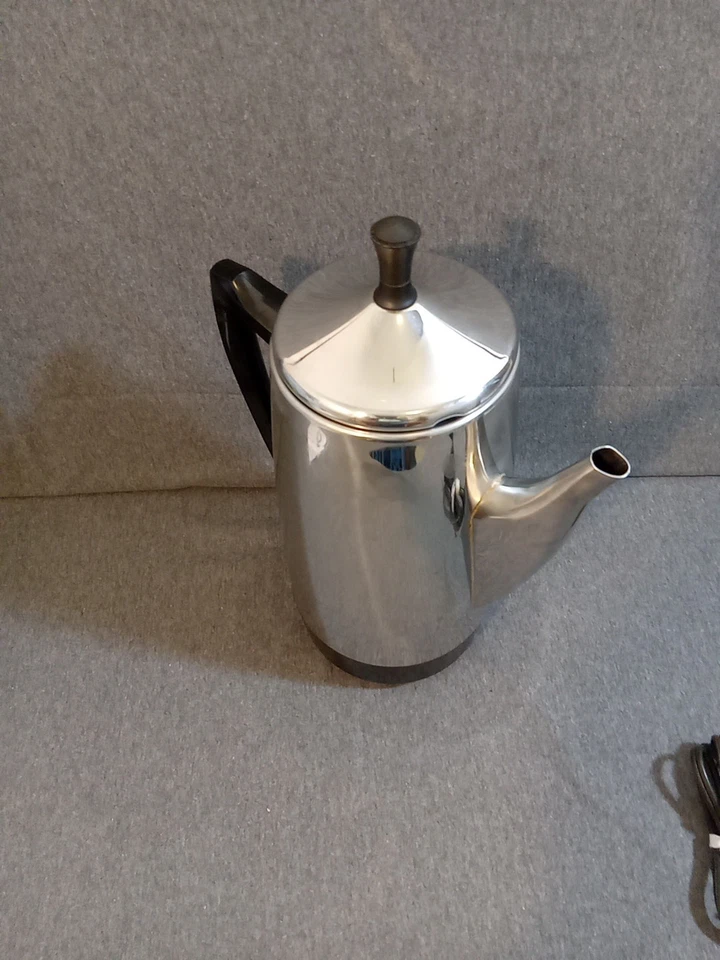 Presto Coffee Maker Silver Black 12 Cups Stainless Signal Light Manual 02811 - Image 2 of 4