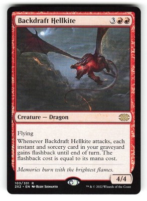 Backdraft Hellkite #103 (NM) (Non-Foil) (R) (2X2) Magic MTG