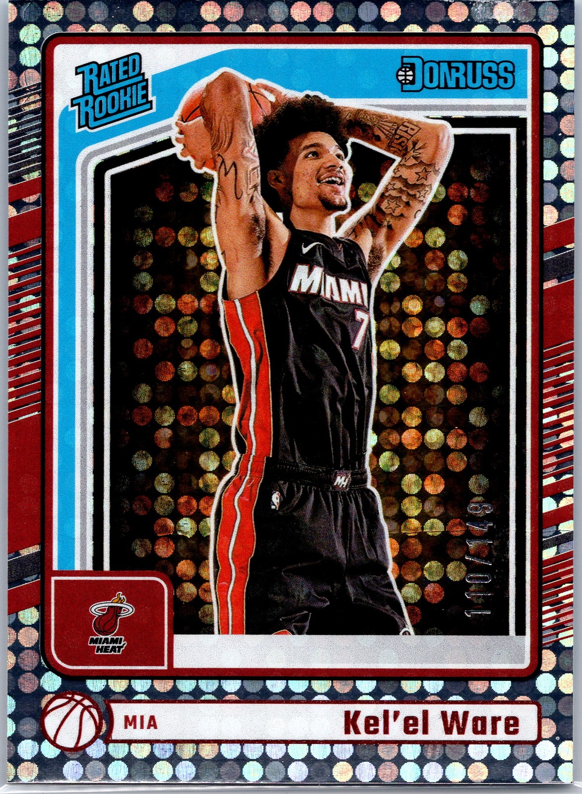 2024-25 Donruss #221 Kel'el Ware Red Disco #/149