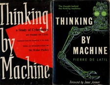 1953-57 LATIL. THINKING BY MACHINE: Signed French 1st+1st UK & US [Minsky Coll.]