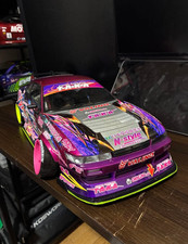 Addiction S13 RC Drift Car Body 1/10 w Wheels Tires Nissan Silvia Shell