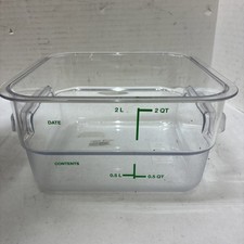 Carlisle 1195007 7,13 pulgadas x 7,13 pulgadas. x 3,8 pulgadas. 2 qt. Contenedor de alimentos - Cantidad 6