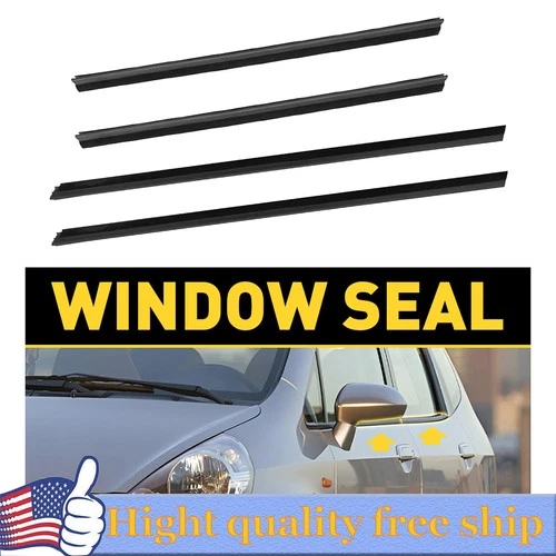 4pcs Door Belt Weather Strip Molding Seal For Honda Fit Jazz 2008-2013 X EOOK
