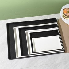Rectangle Large Plastic Tray Plastic Decorative Tray Serving Trays Kitchen