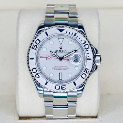 Rolex 16622 Yacht-Master 40 PLATINUM Grey Dial Stainless Steel 40mm