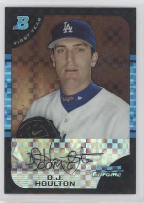 2005 Bowman Chrome First Year X-Fractor 120/225 DJ Houlton #305 Rookie RC hg6
