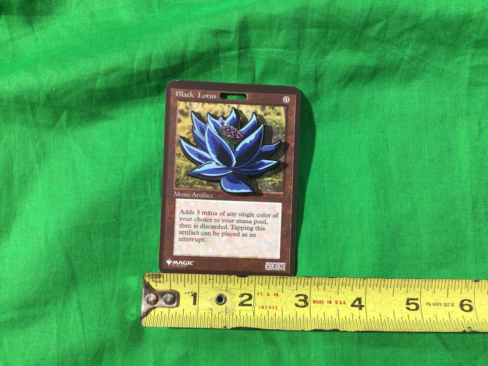 MTG Magic The Gathering Black Lotus Pinfinity Pin Collector Edition view 2