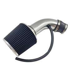 3" Universal Cold Air Intake Kit Intake Pipe Kit Aluminium Silver  Black