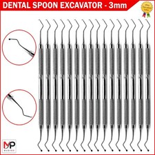 NEW DENTAL EXCAVATOR SET RESTORATIVE SPOON DOUBLE ENDED PREMIUM INSTRUMENTS