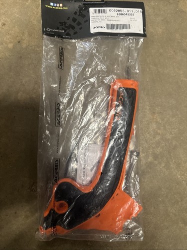 Acerbis X-Grip Frame Guards Black/Orange 2686045225 Orange | Black 0505-1651 - Picture 1 of 3