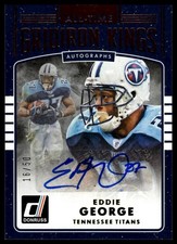 2016 Donruss Eddie George All-Time Gridiron Kings Auto Tennessee Titans