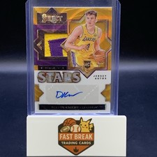 2024-25 Panini Select Dalton Knecht #SSJ-KNE Stars Jersey Auto Gold Wave 10/10