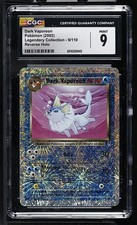 CGC 9 MINT Dark Vaporeon 9/110 Legendary (Collection) Reverse Holo Pokemon Card on eBay