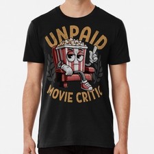 Unpaid Movie Critic - Vintage Cinem Made in Australia Mens Tshirt S to 2XL