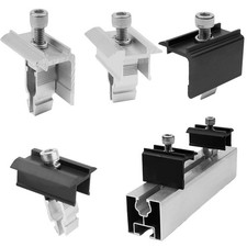 Solar Panel End Clamp Quick Solar Pv Module Fastening Clip Medle End Clamp
