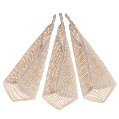 3 Pcs Cotton Linen Bath Wipe Face Wash Cloth Cloths for Bathroom
