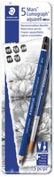 6 Staedtler Bleistift Mars Lumograph Aquarell, 6Er Metalletui