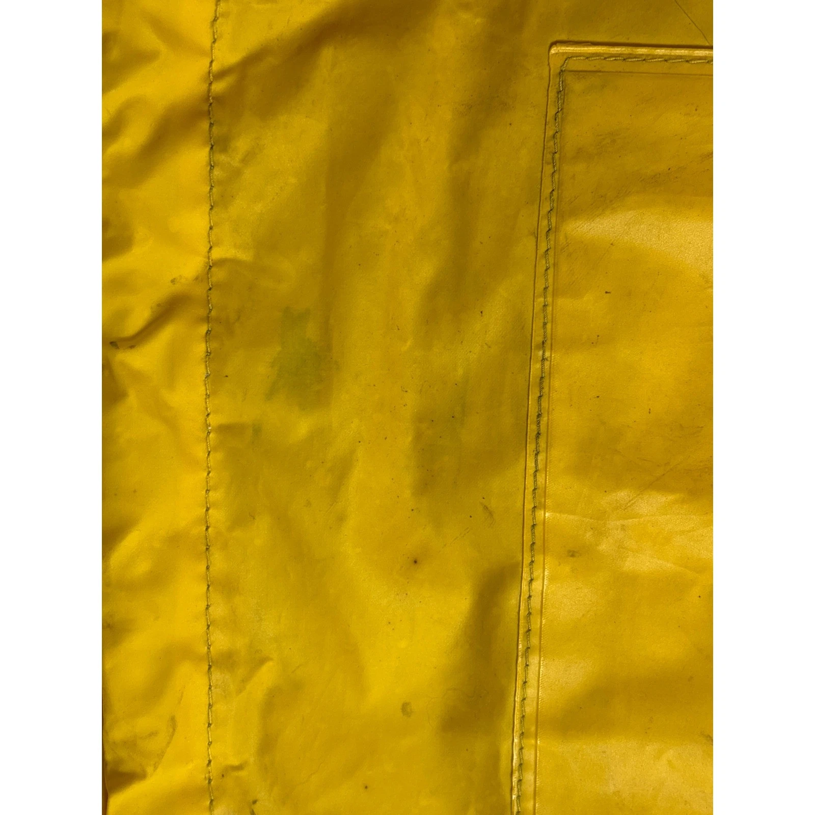 VTG Chris-Craft Yellow Rain Suit Jacket Bib Overalls PVC Maritime Gorpcore XL - product detail image 22