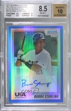 2010 Bowman Chrome Blue Refractor 88/99 Bubba Starling #USA-BS BGS 8.5 Auto u2h