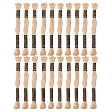 24 Skeins Embroidery Cotton Floss is 100% Egyptian Long Fiber Cotton of 8.75y...