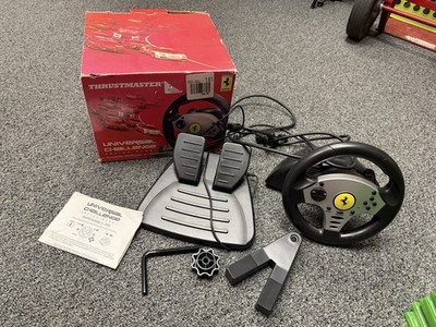 Ferrari Thrustmaster Universal Challenge Racing Wheel Wii PC PS2 PS3 Gamecube
