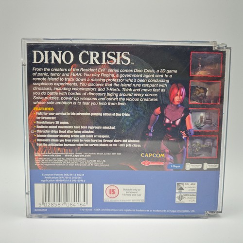 DINO CRISIS DREAMCAST PAL UK CIB COMPLETO - Foto 2 di 4
