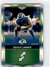 2025 Uno Elite NFL  Core  Beaux Limmer   #114  Green Foil