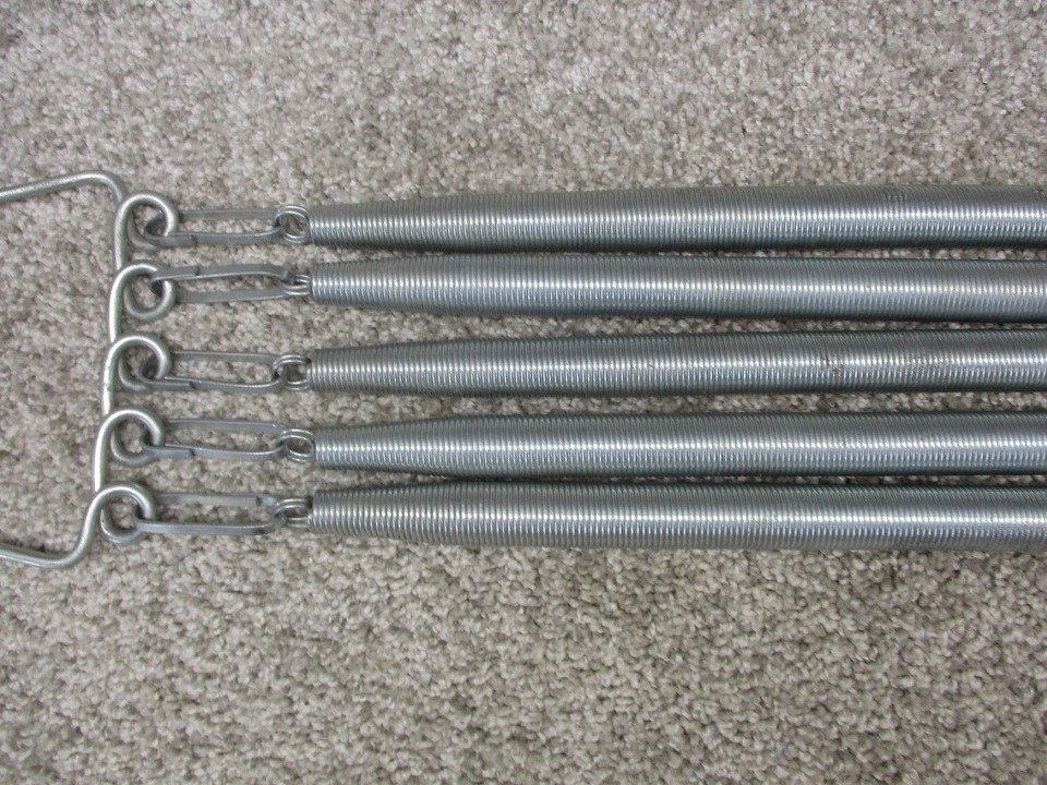 Vintage Chest Expander 5 Spring Resistance Exercise Workout Tool Wood Handles - Image 3 of 4