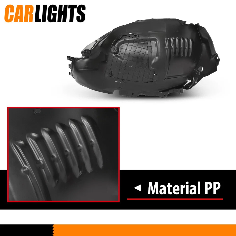 Fender Liners Front Driver & Passenger Fit For 2015+ 21 Mercedes-Benz C400 W205 Foto 4 de 4