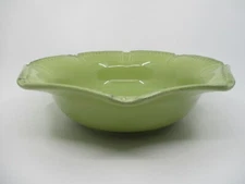SKYROS ISABELLA JADE GREEN SALAD BOWL  - 11" x 3 1/8"   -0808H