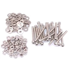 100x M3 x 25mm Socket Head Cap Screws Stainless Steel Allen Socket Nuts Washers