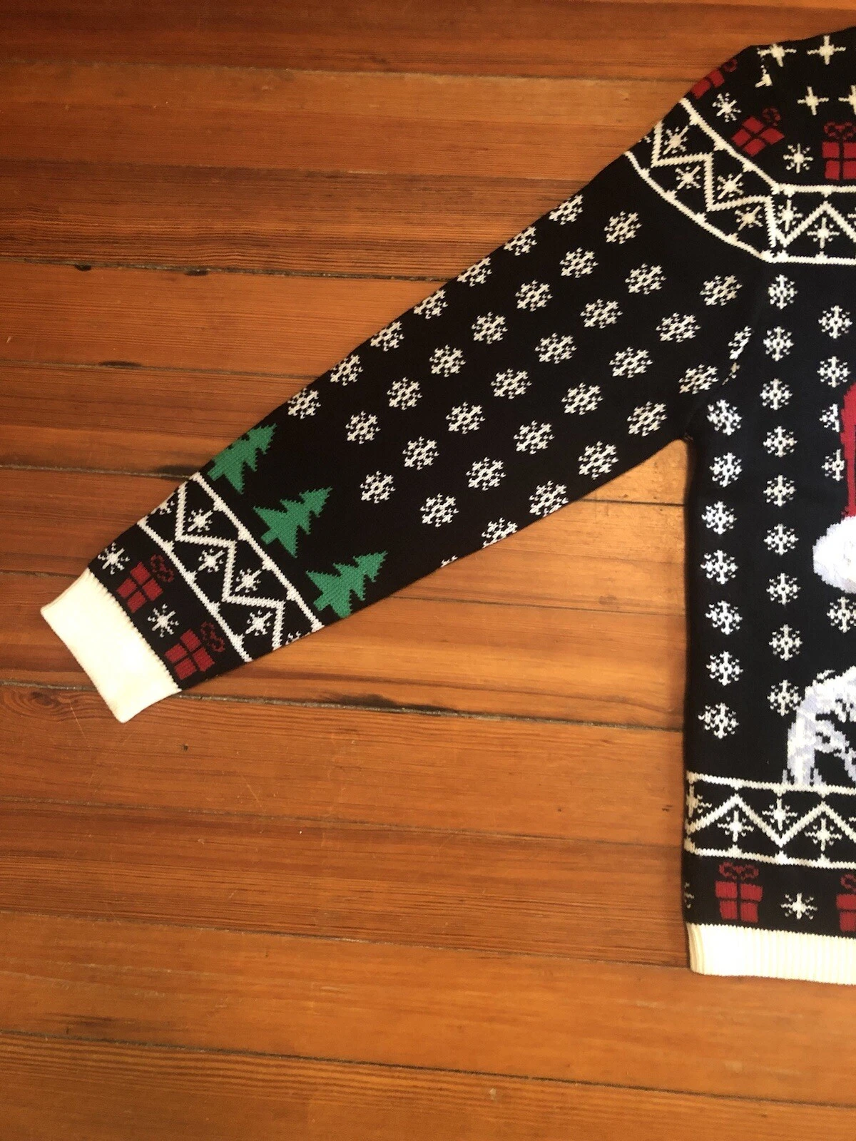 NWT GhostFace Ghost Face Ugly Christmas Holiday Ugly Sweater Large Size L Scream