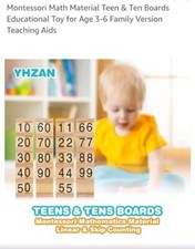 MONTESSORI Insert Wood Board Number Counting Tool Kids. S7