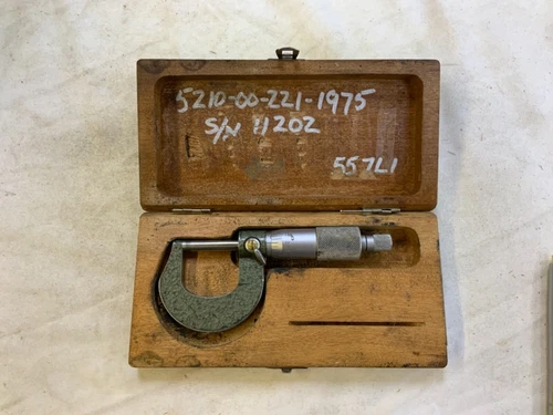 Mitutoyo Outside Micrometer Baked-enamel Finish Ratchet Stop 0-1" 103-259