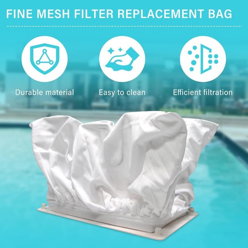 Fine Mesh Filter Bags for Pool Leaf Vacuum Cleaners Replacement Net Pool Cleaner - Picture 12 of 12