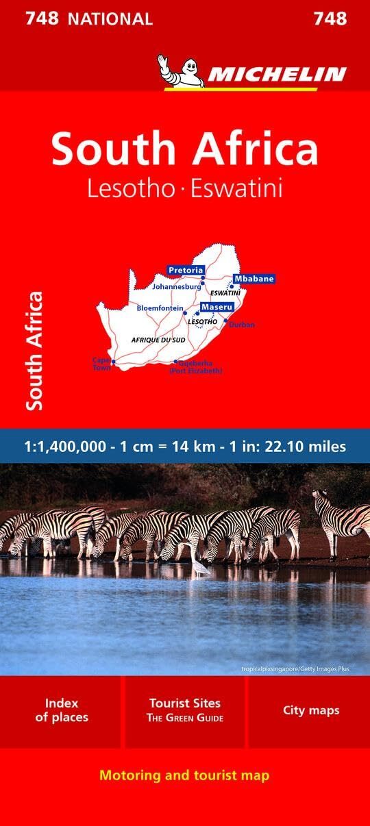 9782067259898 Michelin South Africa Map: Straßen- und Tourismus....400.000: 770