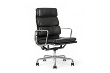 Authentic Eames Herman Miller Tall Black Leather Office Chair 2001